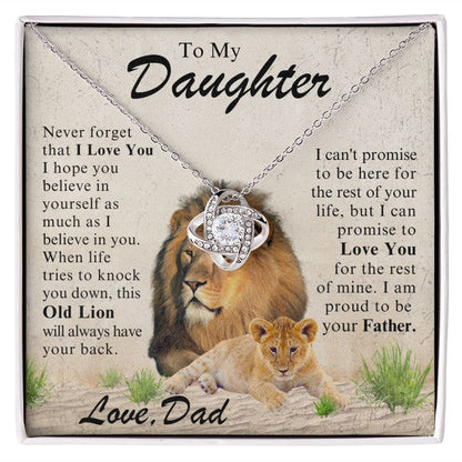 [Almost Sold Out] To My Daughter - This Old Lion Will Always Have Your Back - The Jewelry Page