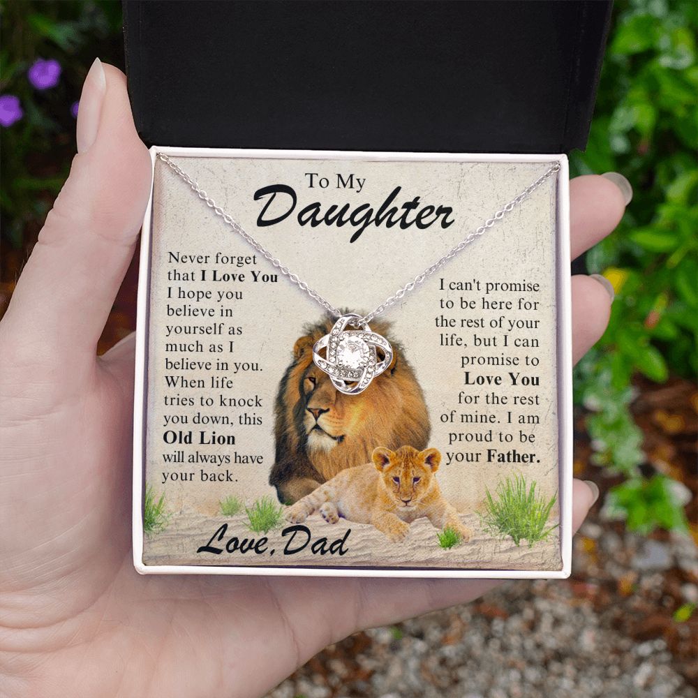 [Almost Sold Out] To My Daughter - This Old Lion Will Always Have Your Back - The Jewelry Page