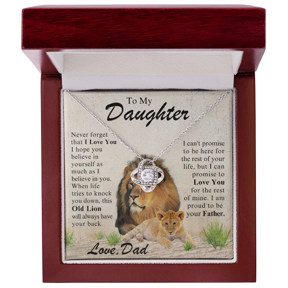 [Almost Sold Out] To My Daughter - This Old Lion Will Always Have Your Back - The Jewelry Page