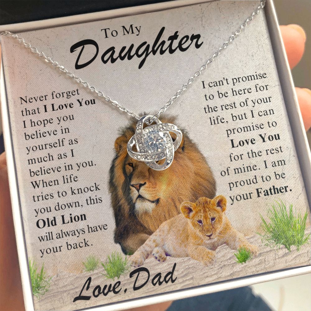 [Almost Sold Out] To My Daughter - This Old Lion Will Always Have Your Back - The Jewelry Page