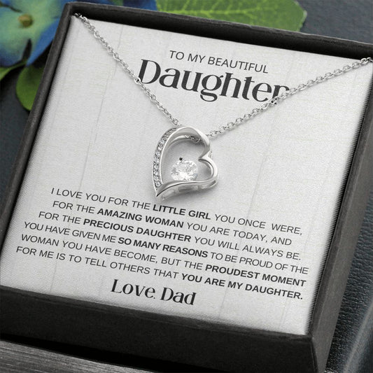 To My Beautiful Daughter - I Love You For The Little Girl You Once Were - The Jewelry Page