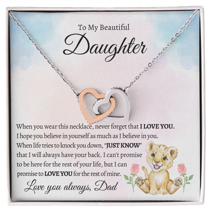 To My Beautiful Daughter - I Will Always Have Your Back - The Jewelry Page