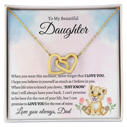 To My Beautiful Daughter - I Will Always Have Your Back - The Jewelry Page