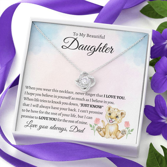 To My Beautiful Daughter - Just Know That I Will Always Have Your Back - The Jewelry Page