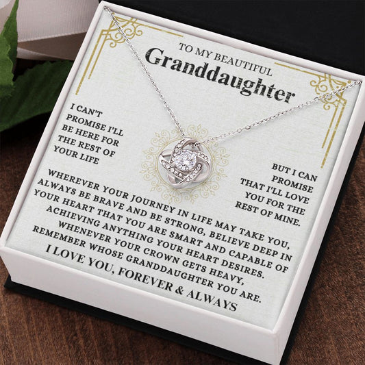 To My Beautiful Granddaughter - Always Be Brave And Be Strong - The Jewelry Page