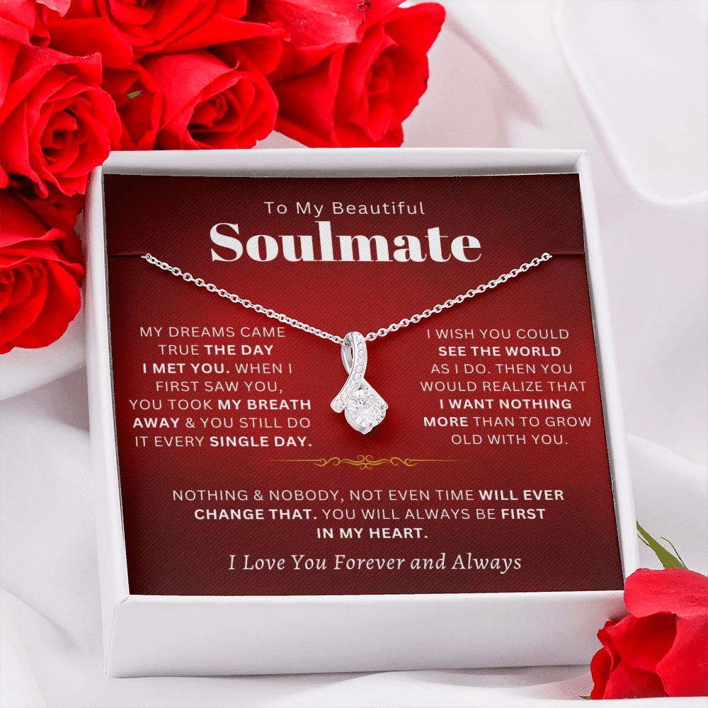 To My Beautiful Soulmate - My Dreams Came True - Red Card - The Jewelry Page