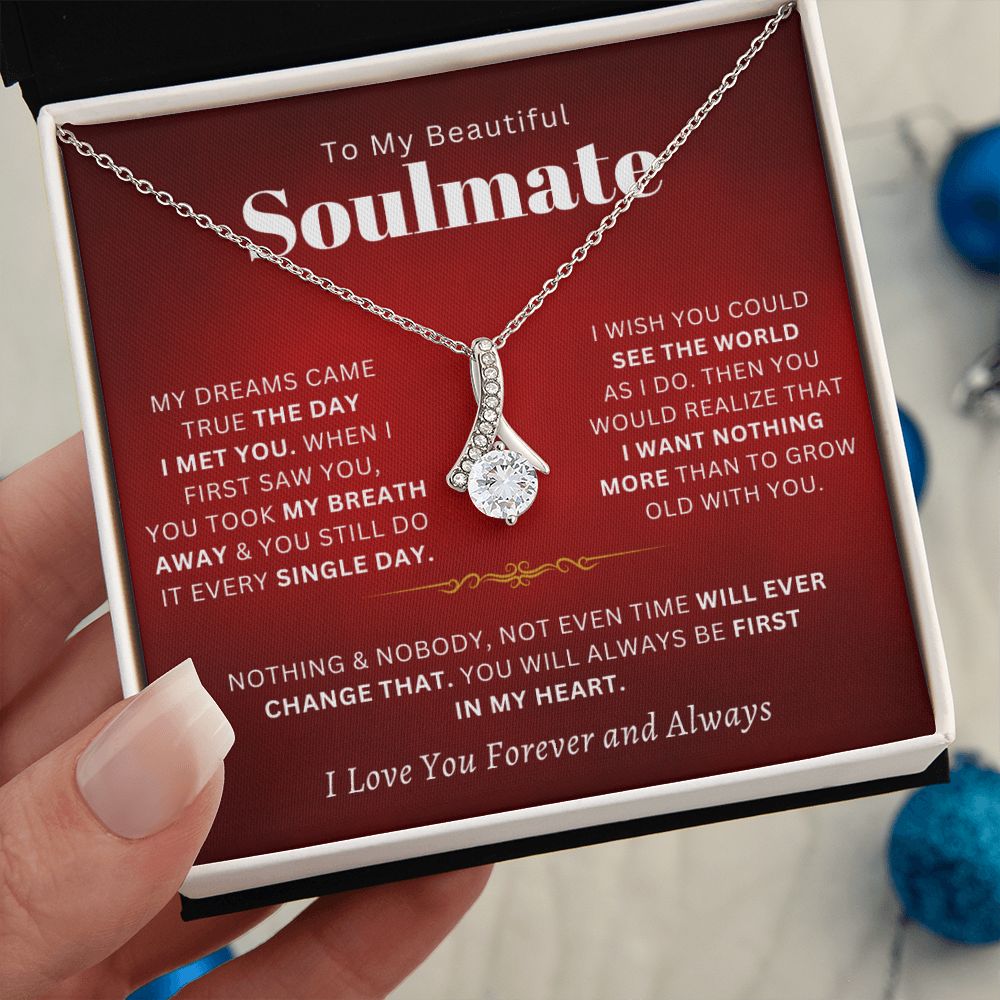 To My Beautiful Soulmate - My Dreams Came True - Red Card - The Jewelry Page