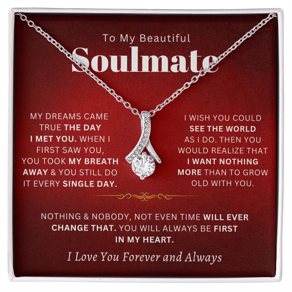 To My Beautiful Soulmate - My Dreams Came True - Red Card - The Jewelry Page