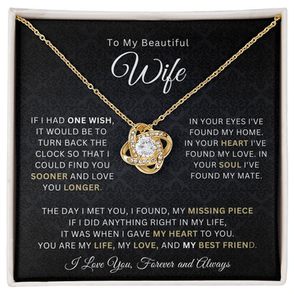 To My Beautiful Wife - If I Had One Wish - The Jewelry Page