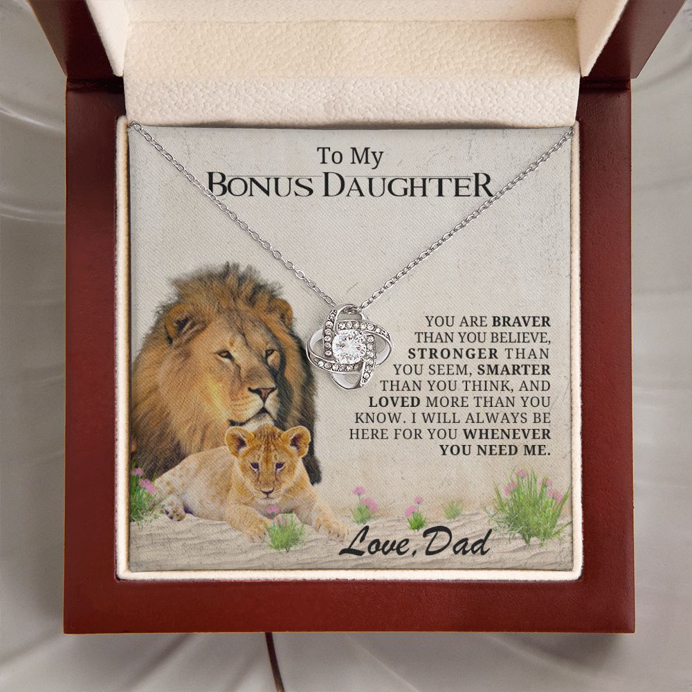 To My Bonus Daughter - You Are Braver Than You Believe - The Jewelry Page