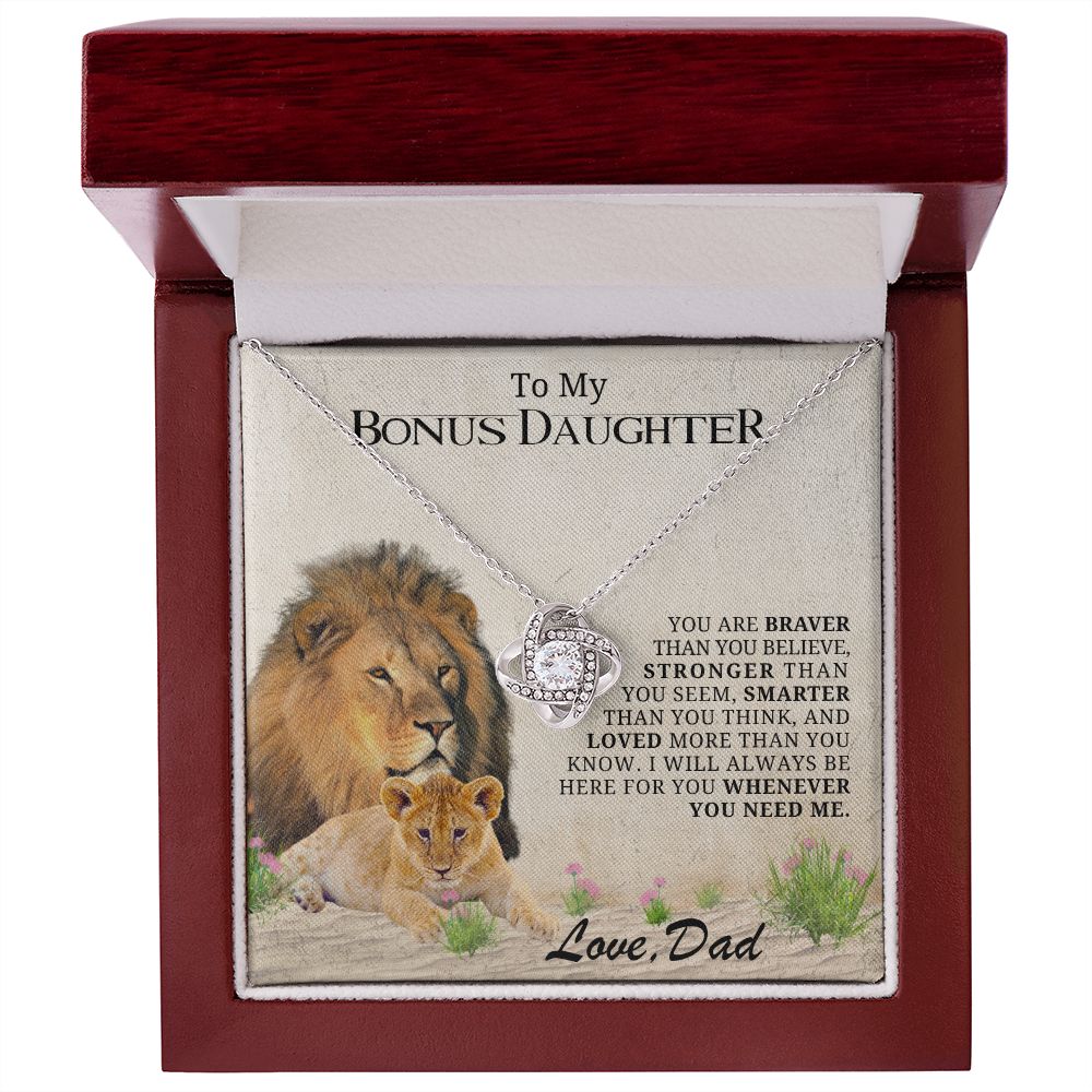 To My Bonus Daughter - You Are Braver Than You Believe - The Jewelry Page