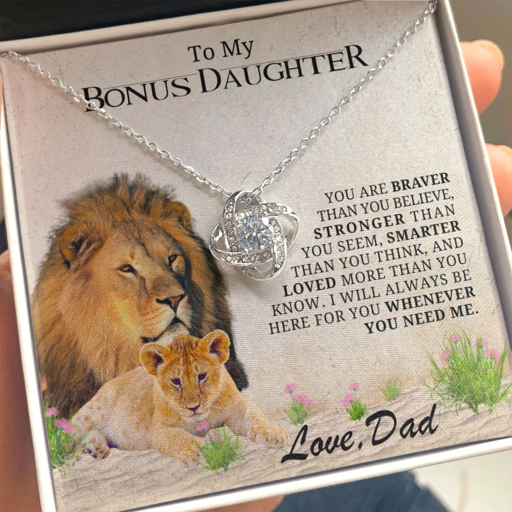 To My Bonus Daughter - You Are Braver Than You Believe - The Jewelry Page