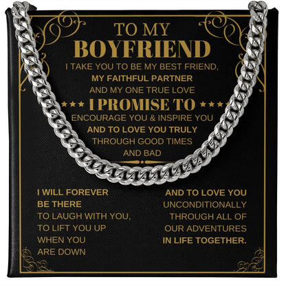 To My Boyfriend - I Promise To Encourage You & Inspire You - The Jewelry Page