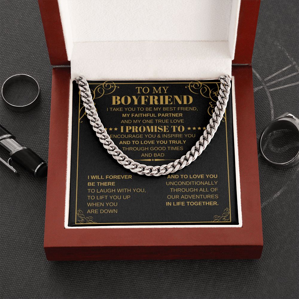 To My Boyfriend - I Promise To Encourage You & Inspire You - The Jewelry Page