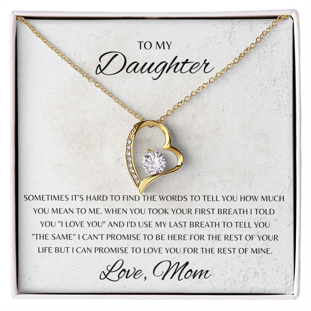 To My Daughter - I Told You I Love You - The Jewelry Page