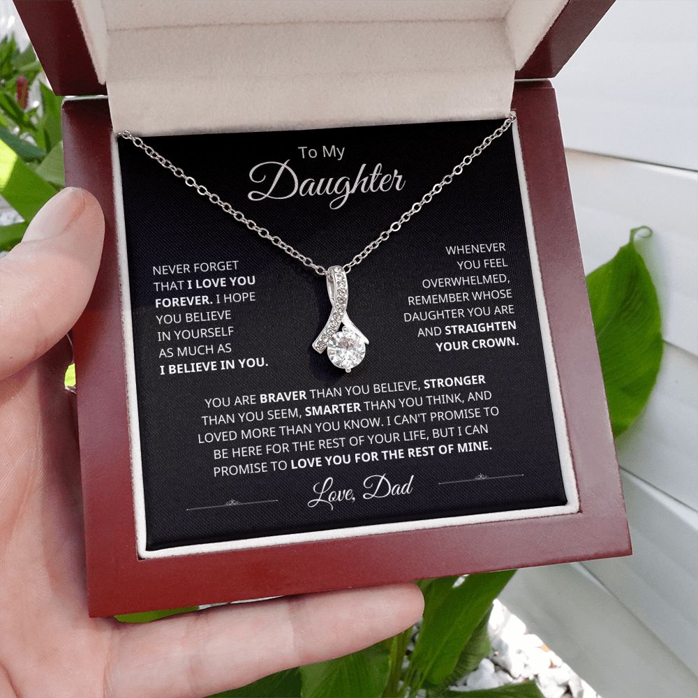 To My Daughter - Remember Whose Daughter You Are - Lux Card - The Jewelry Page