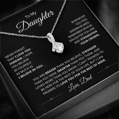 To My Daughter - Remember Whose Daughter You Are - Lux Card - The Jewelry Page