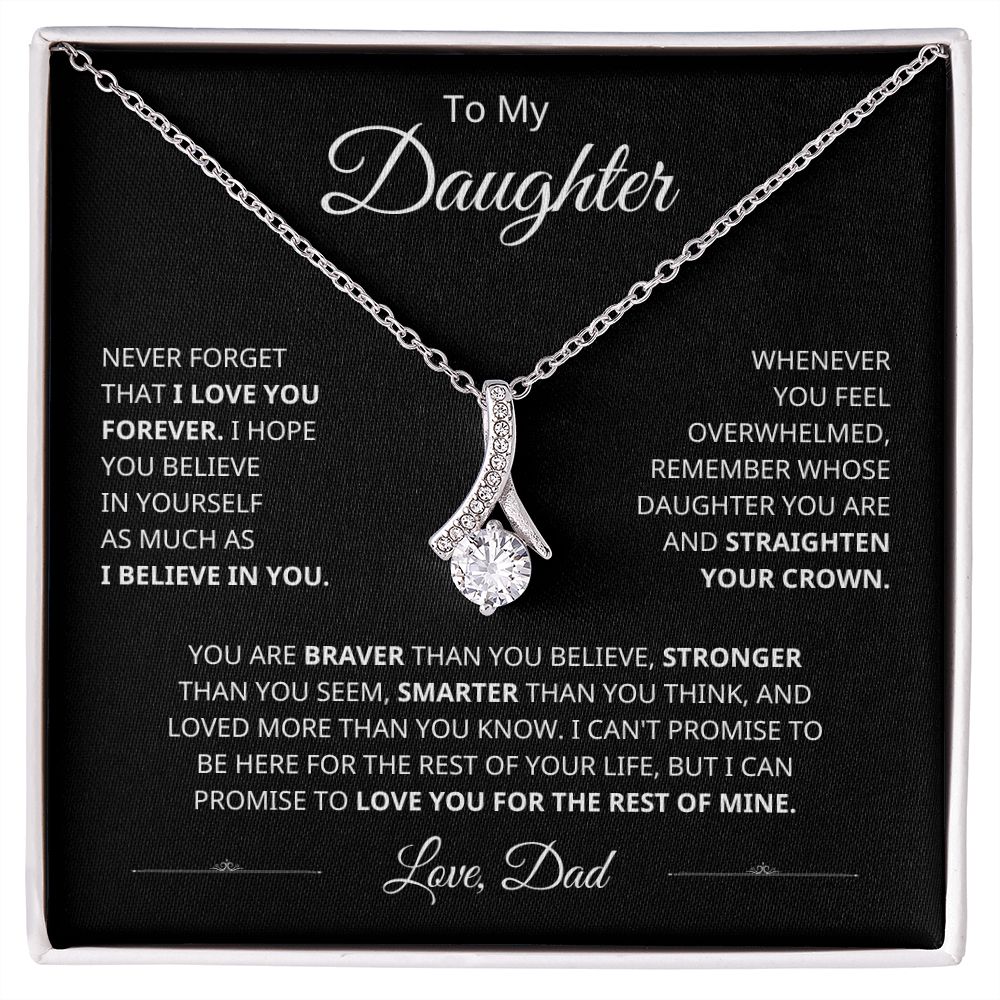 To My Daughter - Remember Whose Daughter You Are - Lux Card - The Jewelry Page