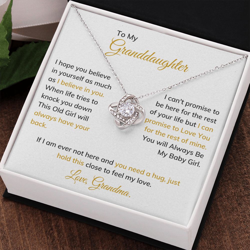 To My Granddaughter - You Will Always Be My Baby Girl - The Jewelry Page