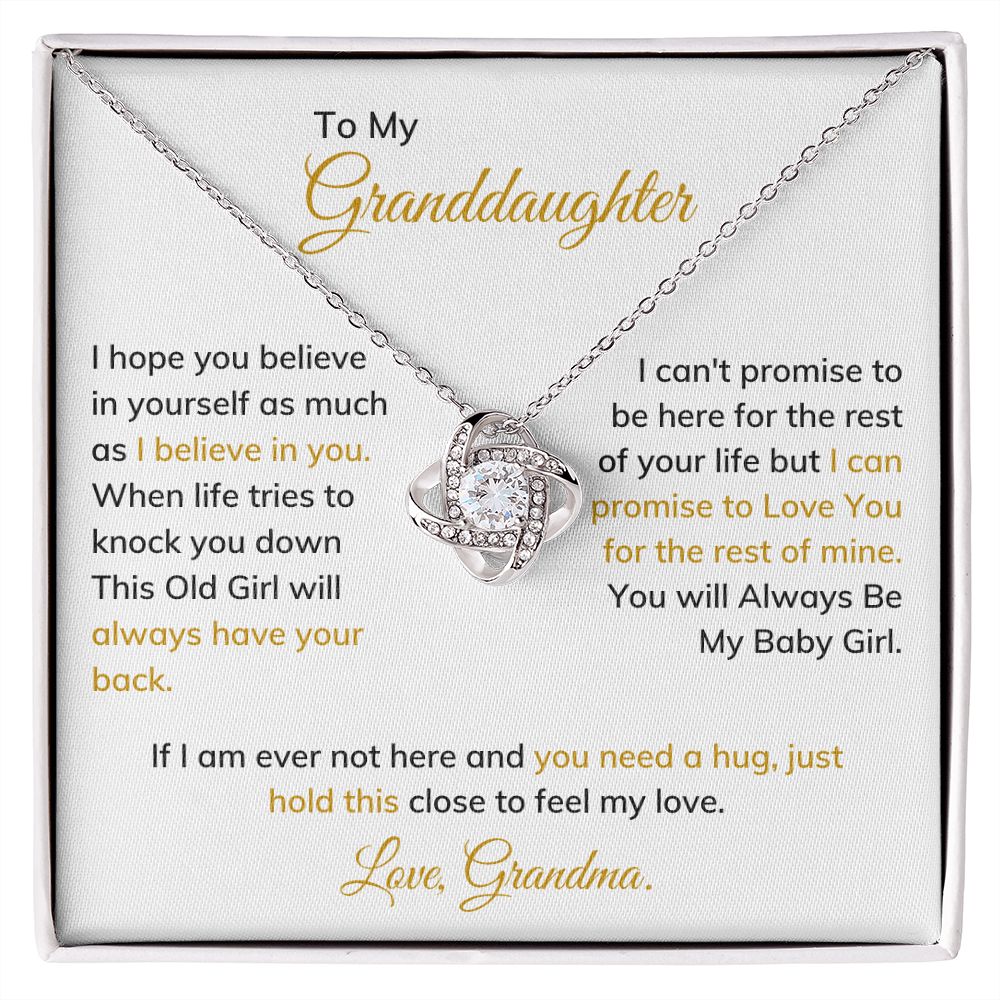 To My Granddaughter - You Will Always Be My Baby Girl - The Jewelry Page