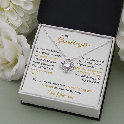 To My Granddaughter - You Will Always Be My Baby Girl - The Jewelry Page