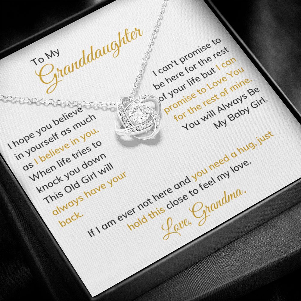 To My Granddaughter - You Will Always Be My Baby Girl - The Jewelry Page