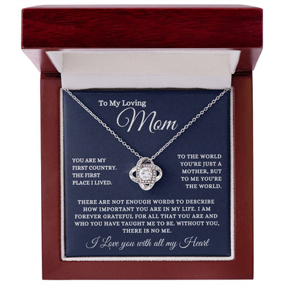 To My Loving Mom - Without You There Is No Me - The Jewelry Page