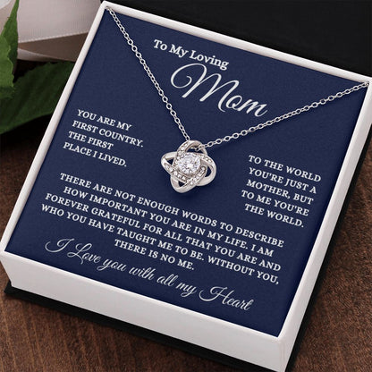 To My Loving Mom - Without You There Is No Me - The Jewelry Page