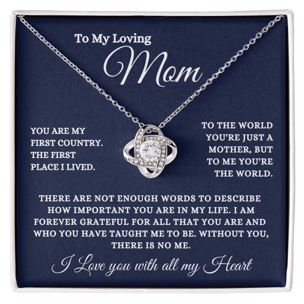 To My Loving Mom - Without You There Is No Me - The Jewelry Page