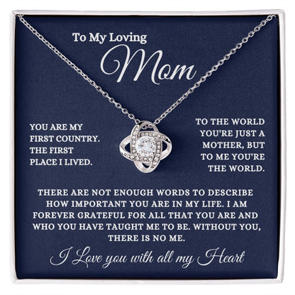 To My Loving Mom - Without You There Is No Me - The Jewelry Page