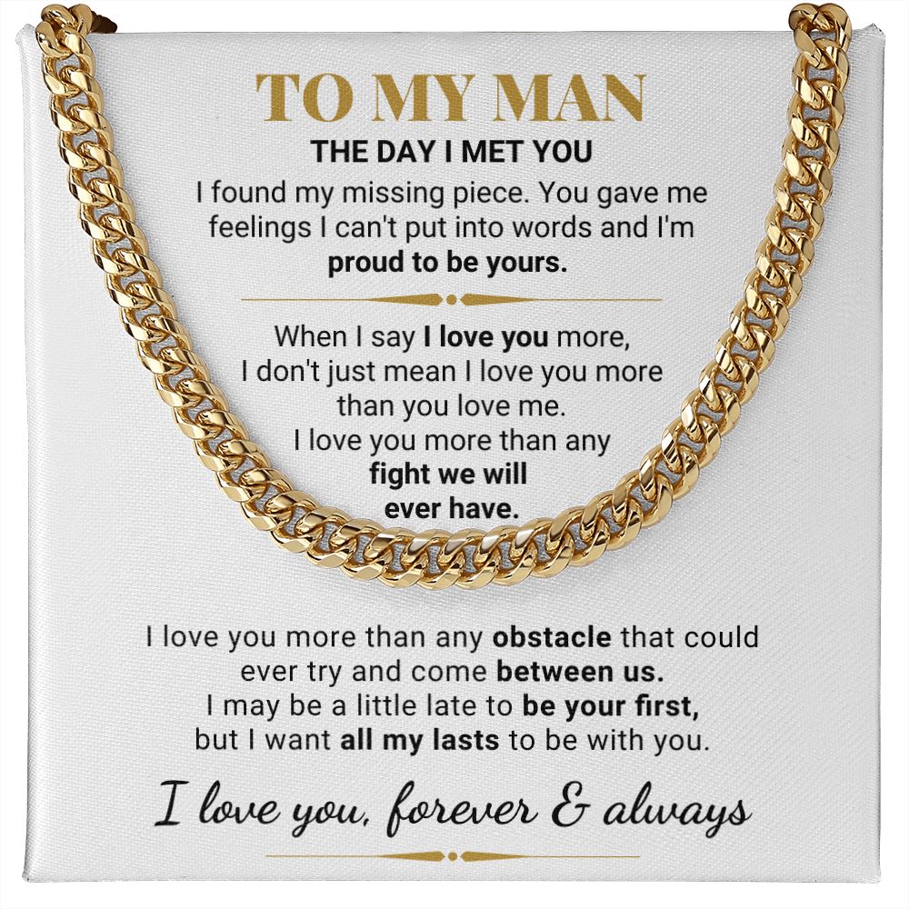 To My Man - Proud To Be Yours - The Jewelry Page