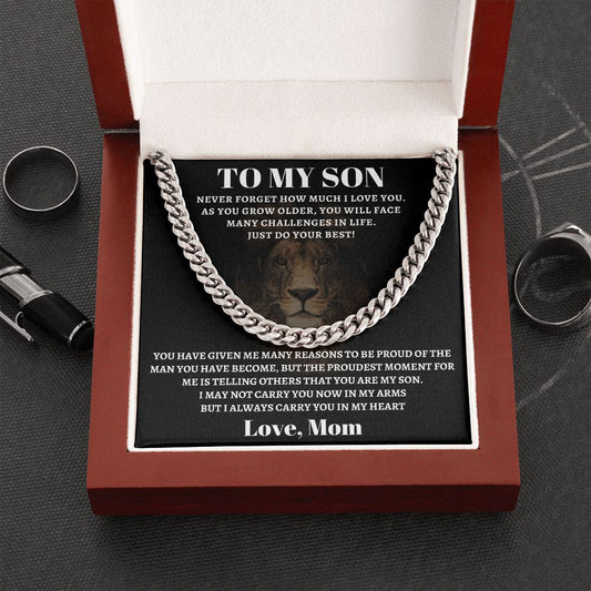 To My Son - I Carry You In My Heart - The Jewelry Page