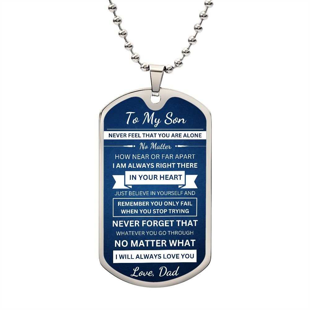 To My Son - In Your Heart - The Jewelry Page