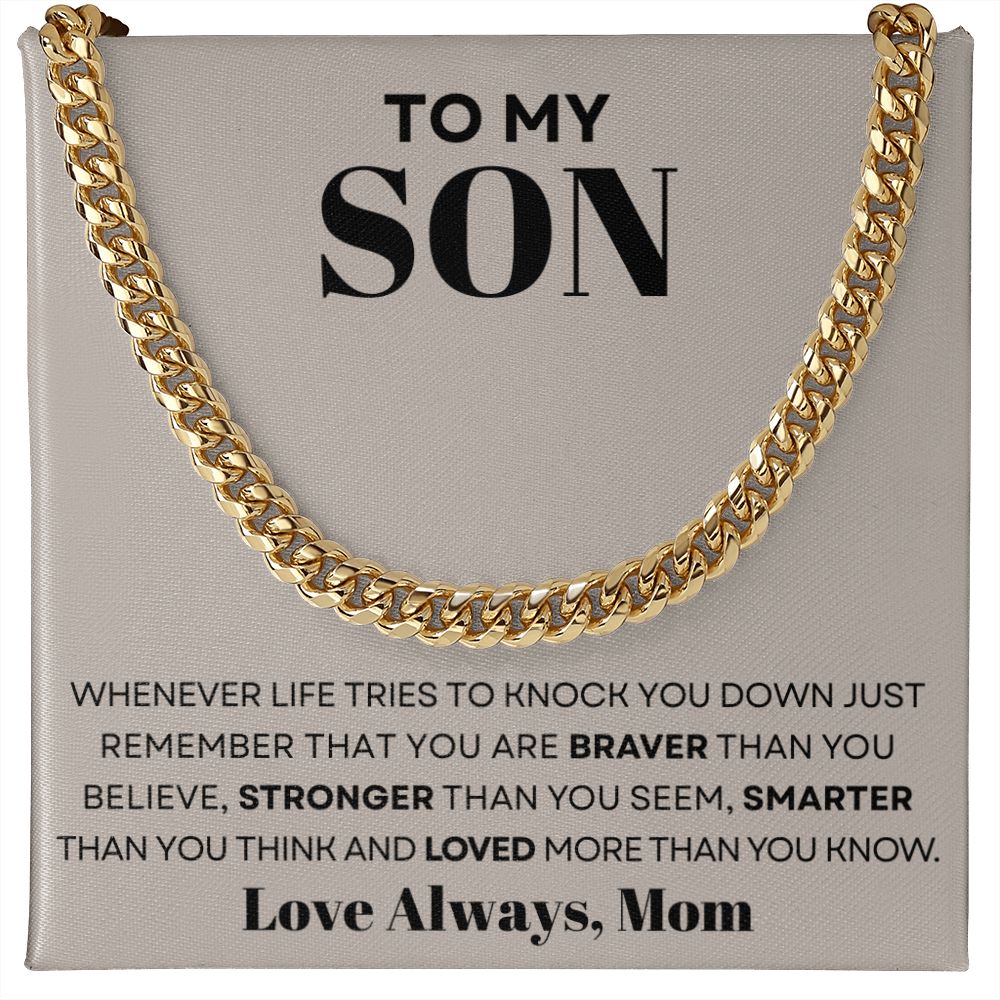 To My Son - Just Remember - The Jewelry Page