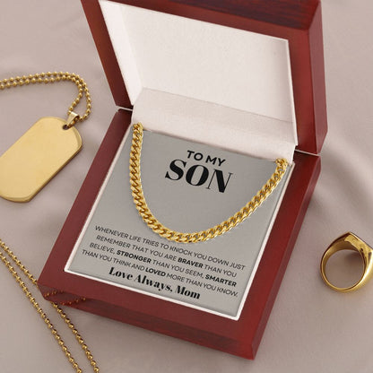 To My Son - Just Remember - The Jewelry Page