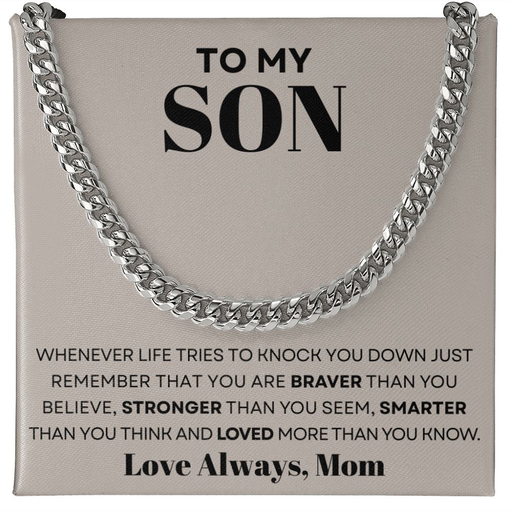 To My Son - Just Remember - The Jewelry Page