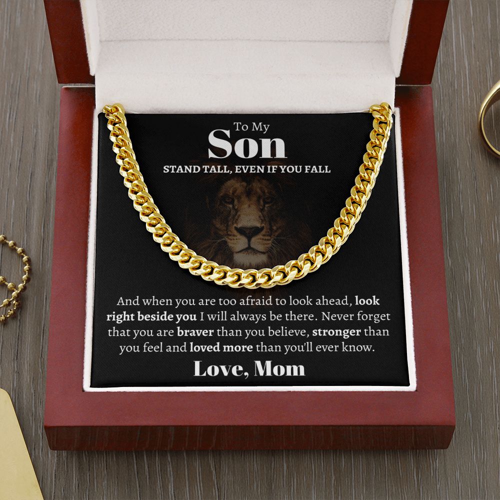 To My Son - Stand Tall, Even If You Fall - The Jewelry Page