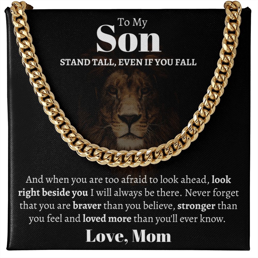 To My Son - Stand Tall, Even If You Fall - The Jewelry Page