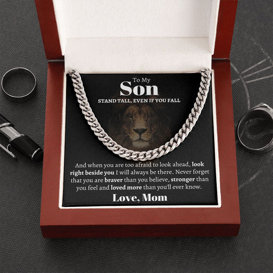 To My Son - Stand Tall, Even If You Fall - The Jewelry Page