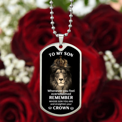 To My Son - Straighten Your Crown - The Jewelry Page