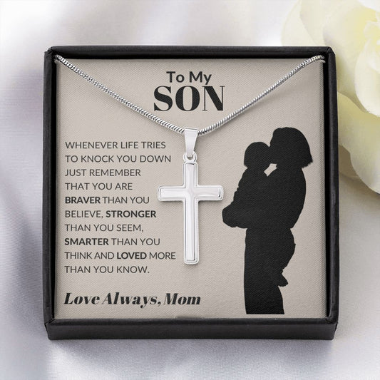 To My Son - Whenever Life Tries To Knock You Down - The Jewelry Page