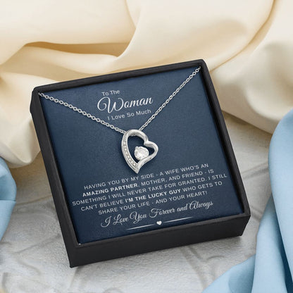 To The Woman I Love So Much - Having You By My Side - Navy Blue - The Jewelry Page