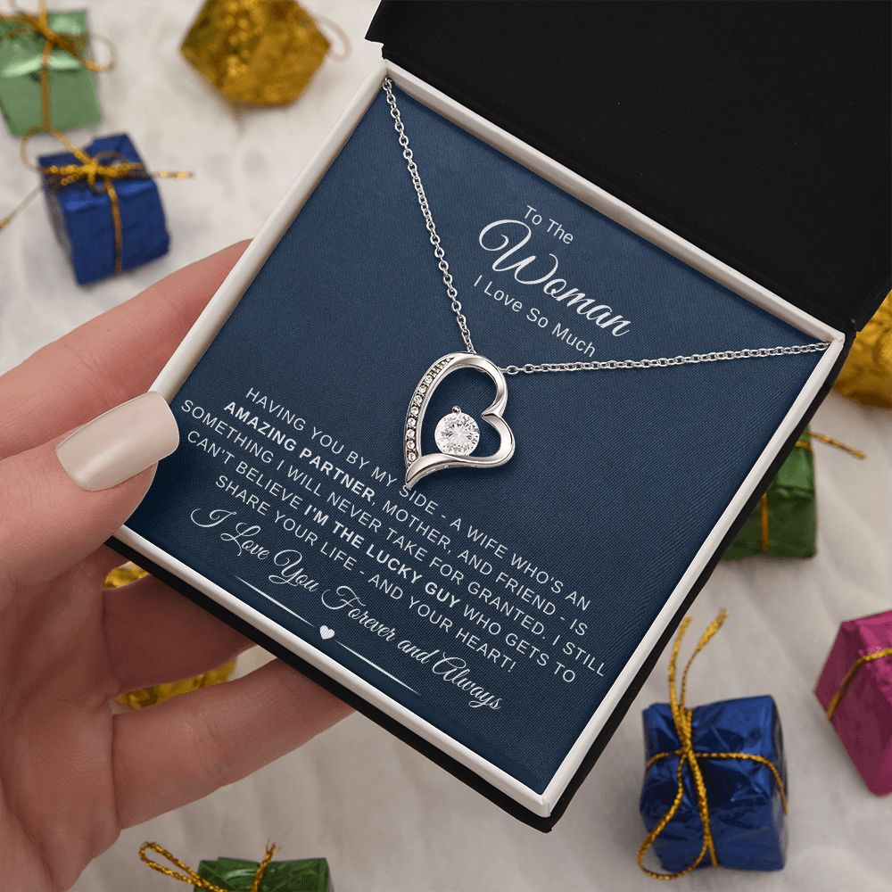 To The Woman I Love So Much - Having You By My Side - Navy Blue - The Jewelry Page