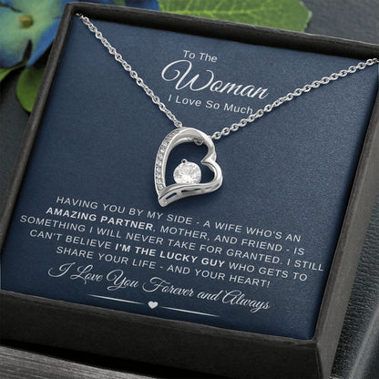 To The Woman I Love So Much - Having You By My Side - Navy Blue - The Jewelry Page