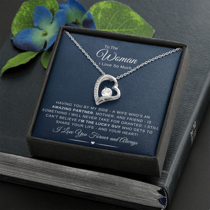 To The Woman I Love So Much - Having You By My Side - Navy Blue - The Jewelry Page