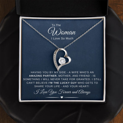 To The Woman I Love So Much - Having You By My Side - Navy Blue - The Jewelry Page