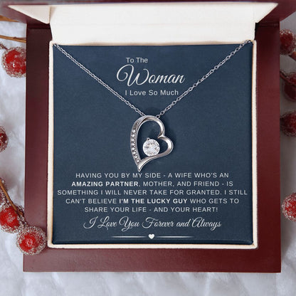 To The Woman I Love So Much - Having You By My Side - Navy Blue - The Jewelry Page