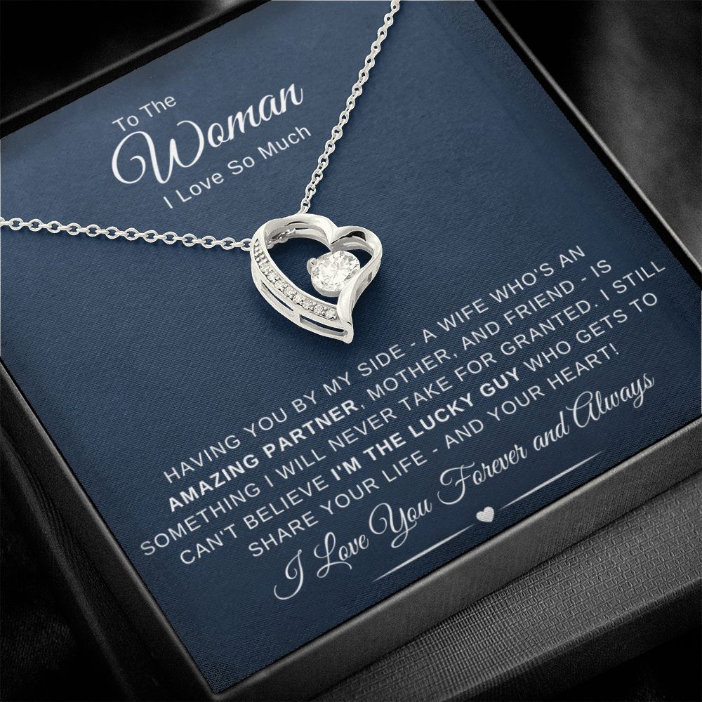 To The Woman I Love So Much - Having You By My Side - Navy Blue - The Jewelry Page