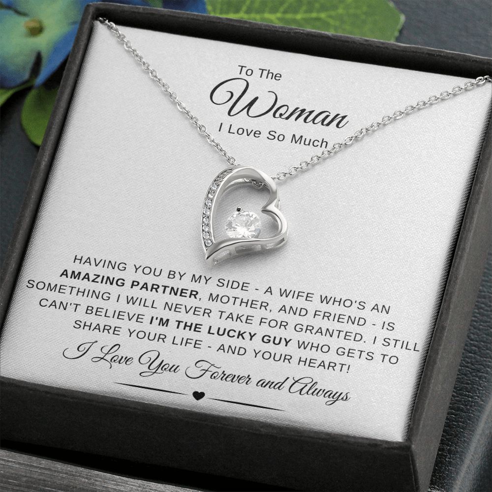 To The Woman I Love So Much - Having You By My Side - White Card - The Jewelry Page