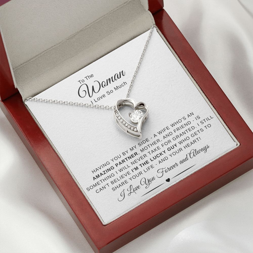 To The Woman I Love So Much - Having You By My Side - White Card - The Jewelry Page